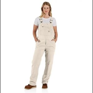 Carhartt Women's Cream Ashland Bib Overalls